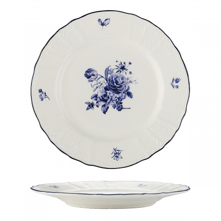 Тарелка десертная 16 см,коллекция "Blue Flower"  P.L. Proff Cuisine