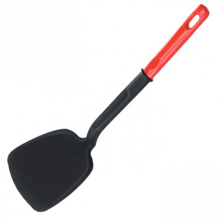 Лопатка кондитерская черная с красной ручкой WAS, L=35 см